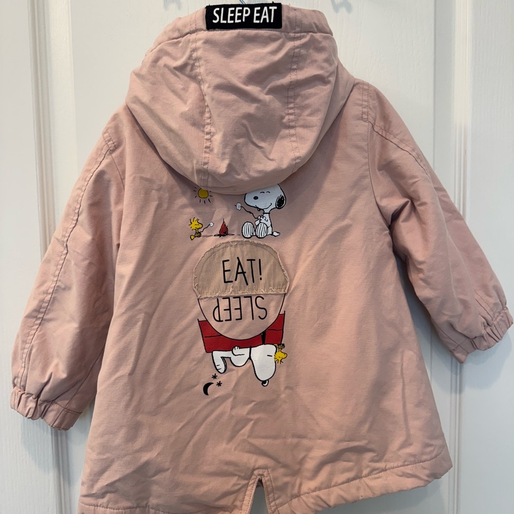 Zara Kids Peanuts Pink Jacket